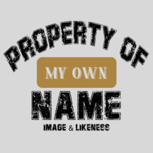 PROPERTY OF MY OWN NAME IMAGE AND LIKENESS Design